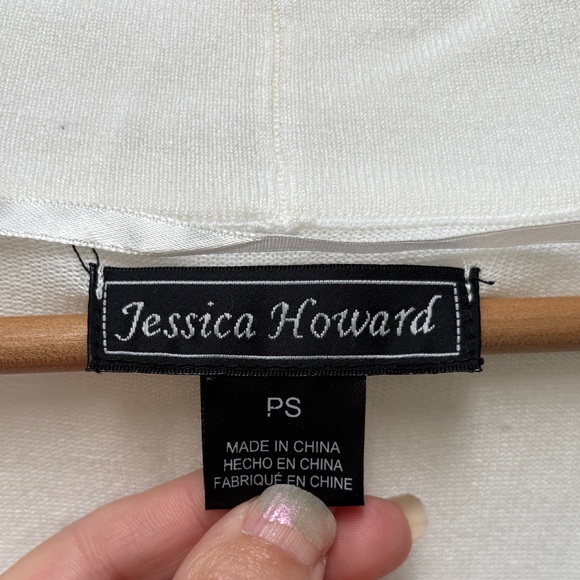 Jessica Howard Elegant White Bolero Jacket - Picture 2 of 5